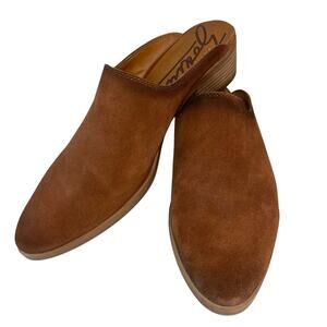 Zodiac Women’s Brown Leather Boho Western Cowgirl Neutral Minimalist‎ Mule 9.5